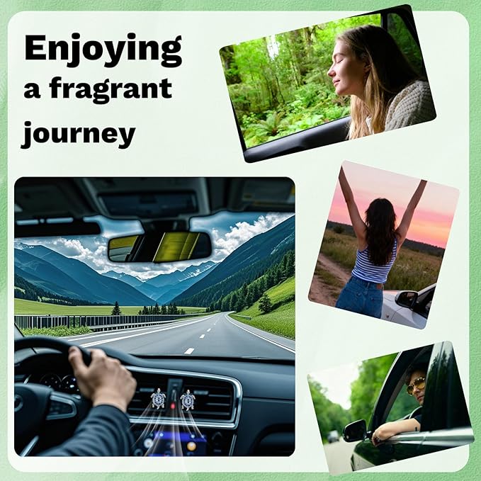 2Pcs Boho Bling Car Vent Clips - Cute Sea Turtles Air Fresheners Car Accessories Dashboard Decorations, Cars Interior Diffuser Decor Gift for Women Lover and Friend