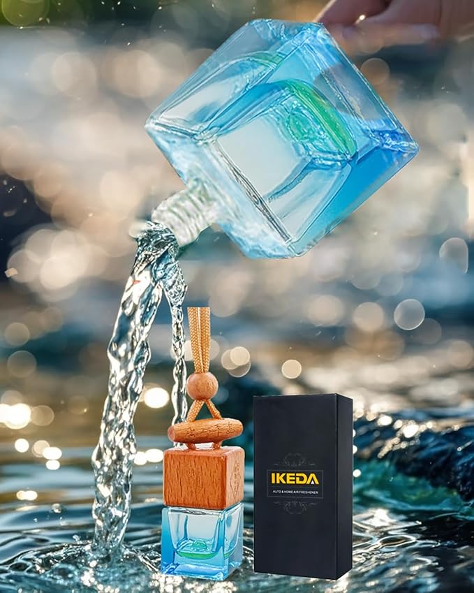 Car Air Freshener 8ml Nature Scents | 45-Days Long-Lasting Fragrance | Automotive Hanging Diffuser Bottles | Remove Auto Odor Fresh Air for Men Home Deodorizer (1pcs, Red Sandalwood)