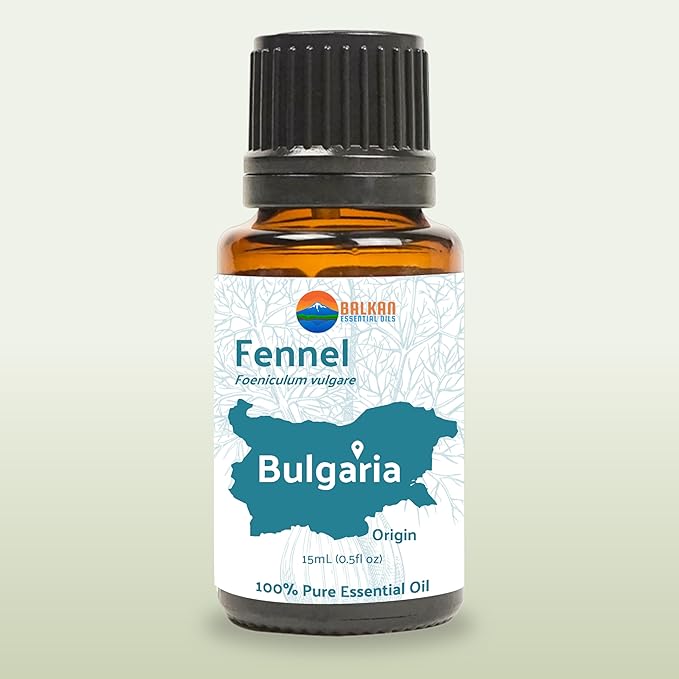 Fennel Essential Oil (Sweet Fennel) - Direct from Balkan Essential Oils - Pure Aromatherapy Diffuser Oils | 100% Pure Therapeutic Grade Natural Aceite de Hinojo (15ml)