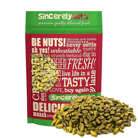 Sincerely Nuts Pistachios Roasted and Unsalted Kernels No Shell, No Salt Healthy Snacks for Kids and Adults Shelled Convenient Snack Low Sodium, Vegan, Kosher Gluten Free, 2 LB bag