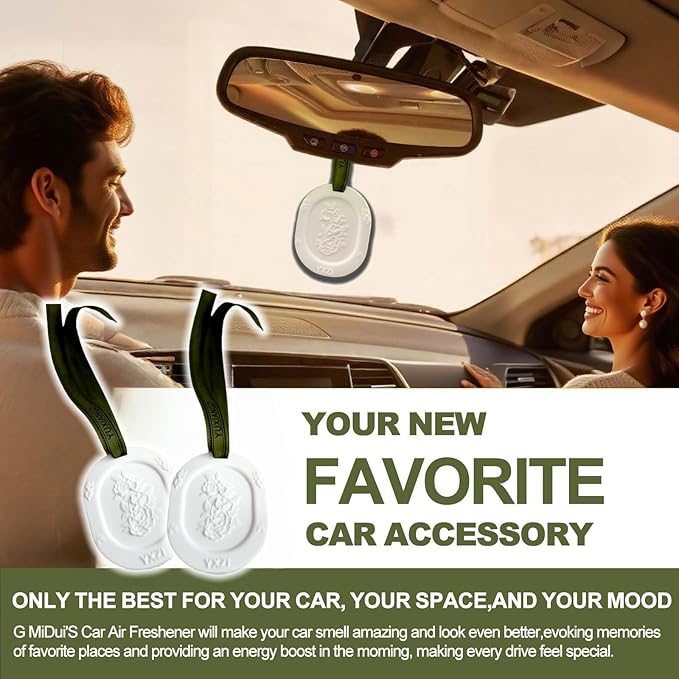 Essential Oil Diffuser, 3pcs Plaster Passive Essential Oil Diffuser for Armoire, Cars, Bathroom Etc. Non-Electric, Battery-Free, Improves Sleep, and Relieves Stress, Sage Green