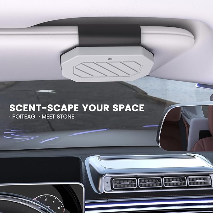 Long Lasting Car Air Freshener, 2-in-1 Magnetic Visor Clip & Hanging air freshener for car, Non-Toxic Cars Perfume Diffuser - OpenAir