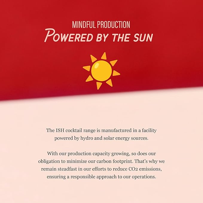 ISH Paloma, Non Alcoholic Canned Cocktail, Award Winning Non-Alcoholic Spirits, Gluten Free Mocktail Drinks with Pink Grapefruit, Lime and Mexican Blue Agave, Zero Proof Ready to Drink Cans, 4 Pack