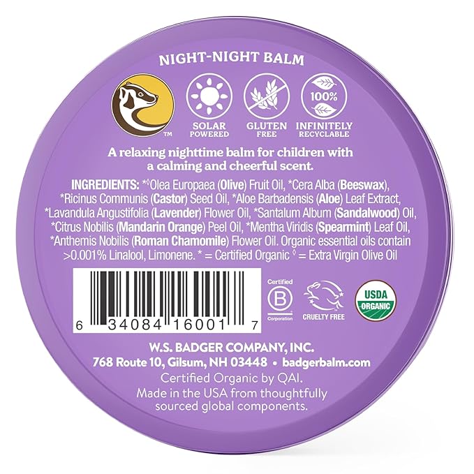 Badger Night Night Balm - 2 oz Tin