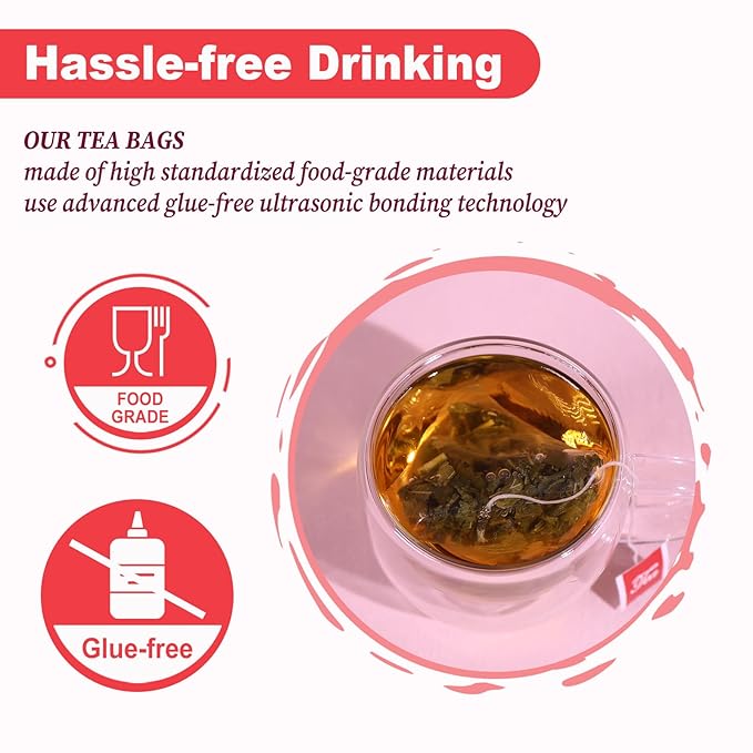 FullChea - Raspberry Leaf Tea Bag, 40 Teabags - Natural Pregnancy Tea - Pure Red Raspberry Leaf Herbal Tea - Non-GMO - Caffeine-free - Help Childbirth & Support Menstrual