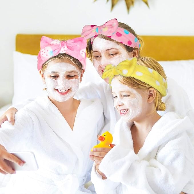 3 otters 12Pack Spa Headband for Women, Makeup Headband for Washing Face, Soft Microfiber Skincare Headbands for Girls Teens, Facial Spa Shower, Christmas Gifts