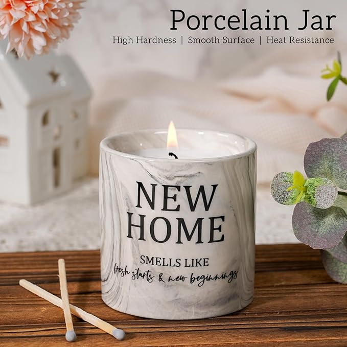 Housewarming Gifts New Home Candle for New Homeowners First Apartment Gifts New House Gift House Warming Candle for Women Men Best Friends Lavender Candles