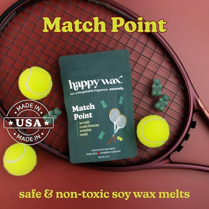 Happy Wax Country Club Mix Premium Scented Natural, Non Toxic Soy Wax Melts – 6 Total Oz. of Scented Wax Melts. Includes: Match Point, Bourbon and Wood, and Fairway
