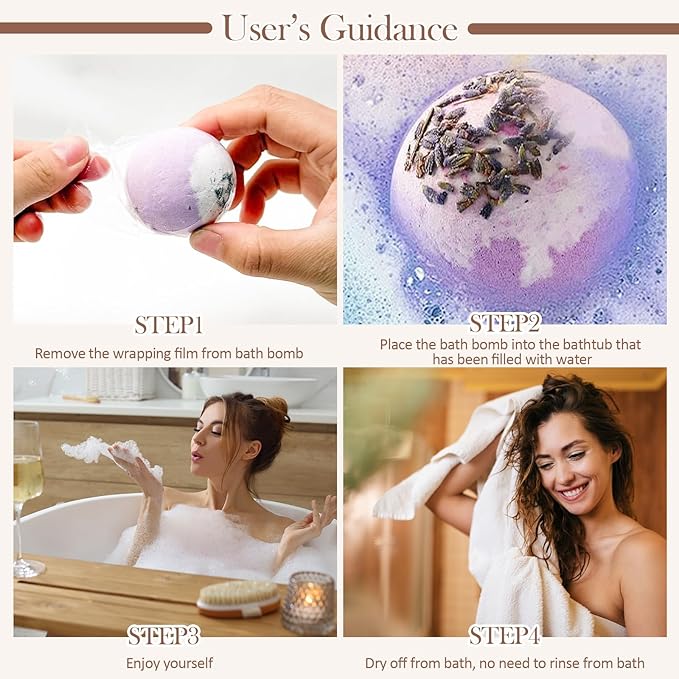 Bath Bombs Set for Women, 20 PCS Natural Argan Oil & Organic Oil Dry Skin Moisturize, 5 Different Scents, Perfect for Bubble Spa Bath, Ideal Gifts for Women, Girls, Wife, Mother
