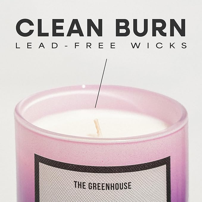 Hidden Label Orchid & Sandalwood Soy Candle, 12oz/75-Hour Burn Time, 100% Natural Candles Non Toxic, Aromatherapy Candle for Stress Relief, Meditation, Yoga & Relaxation