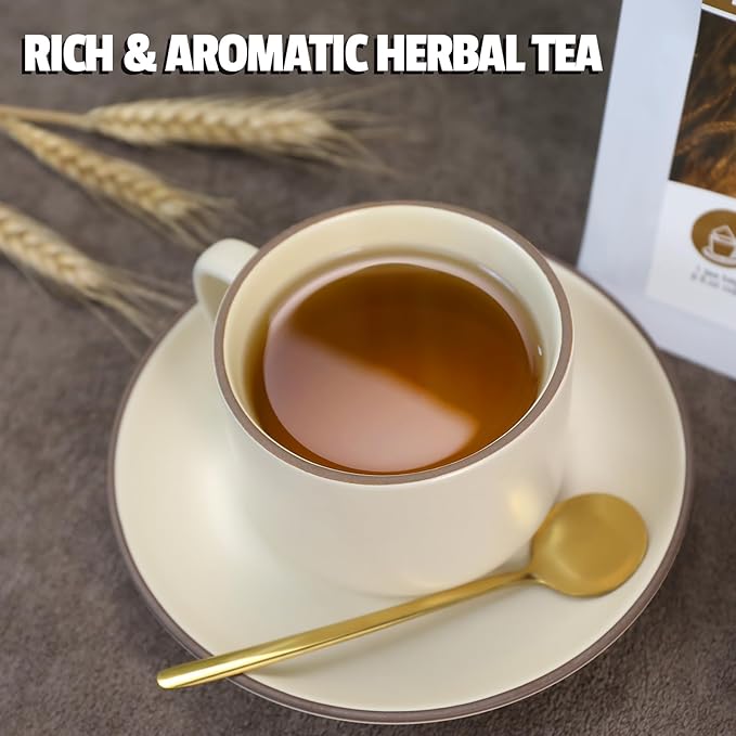 Jarteela - Barley Tea Bags - 4g x 60 Count - Premium Roasted Barley Grain - Natural Herbal Tea - Non-GMO - Caffeine-free - Support Overall Health