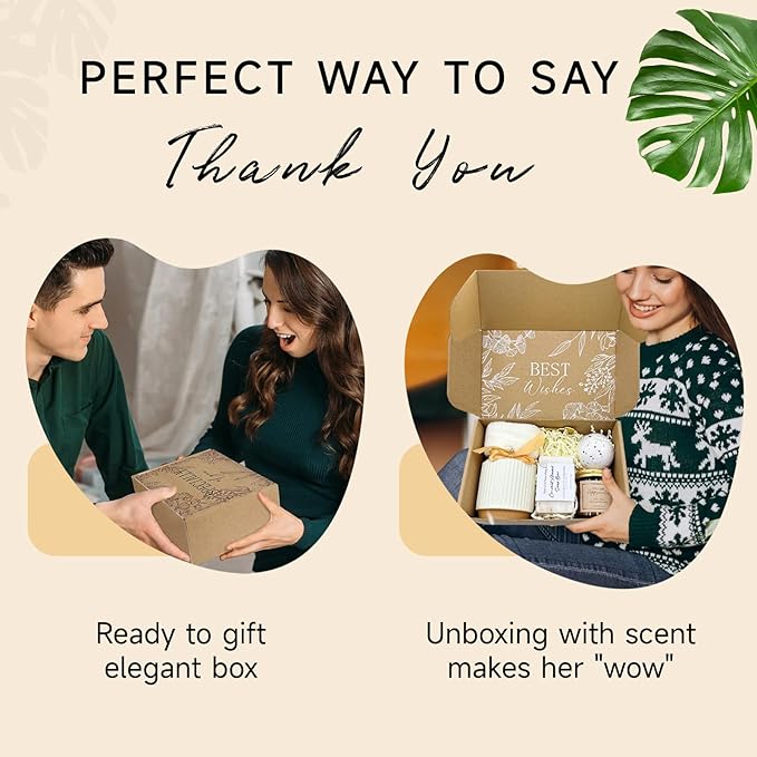 Thank You gift Set for Women & Men - New Employee Welcome, Coworker Farewell, Teacher Appreciation, Office Gift Baskets for Social Worker, Secretary, Going Away Gift