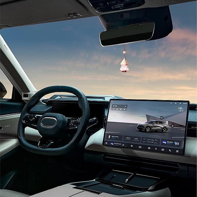 Car Air Freshener Hanging, 2 Pcs All Season Zen Tea Scent Drift Car Air Freshener, Wooden Fragrance Expanding Bottle Cap, 10ml Per Bottle, Used for Car Decoration and Fresh Air (All season Zen tea)