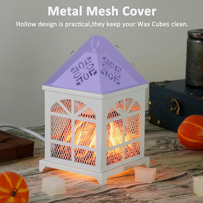 Dicimi Wax Melt Warmer,4-in-1 Electric Wax Melter (White, Window)