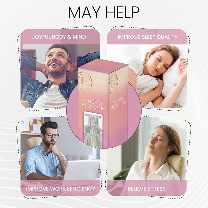 Brooklyn Fragrance Co. Water Color- Long Lasting Scented Aroma Diffuser – Cherry Blossom Air Freshener for Home- Fragrance Diffuser for a Large Room - 100ML