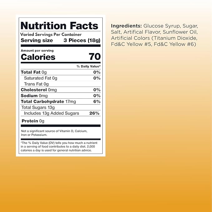 Butterscotch Hard Candy Disks - 3 lbs - Butter Scotch Flavored Old School Classic Hard Candies - Bulk American Vintage Candy Assortment - Individually Wrapped, 48 oz.