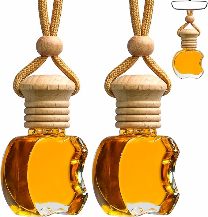 Kabod Premium Vanilla 2‑Pack Car Air Freshener | Hanging Essential Oil Diffuser | Natural Long‑Lasting Vanilla Scent | Odor Eliminator | 10 ml Each