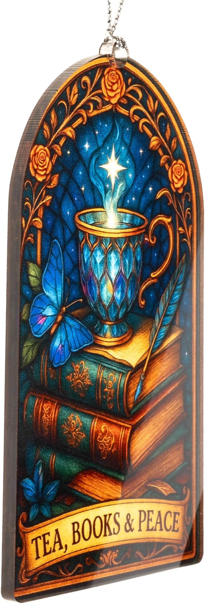 Book Ornament - Book-Lover Gifts for Women | Teacher | Librarian - Book Ornaments for Christmas Tree - Christmas Ornament 2025 - White Elephant Gifts - Xmas Tree Funny Decoration, Exchange