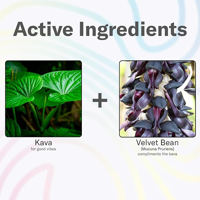 Easy Alcohol Alternative with Buzz - Calming Kava Drink Mix (14x5.5g) Flavored Kava Powder - Calming Drink Powder Packets - Easy Open Single Serving Drinks - 14 Calm Packets - Blue Raspberry