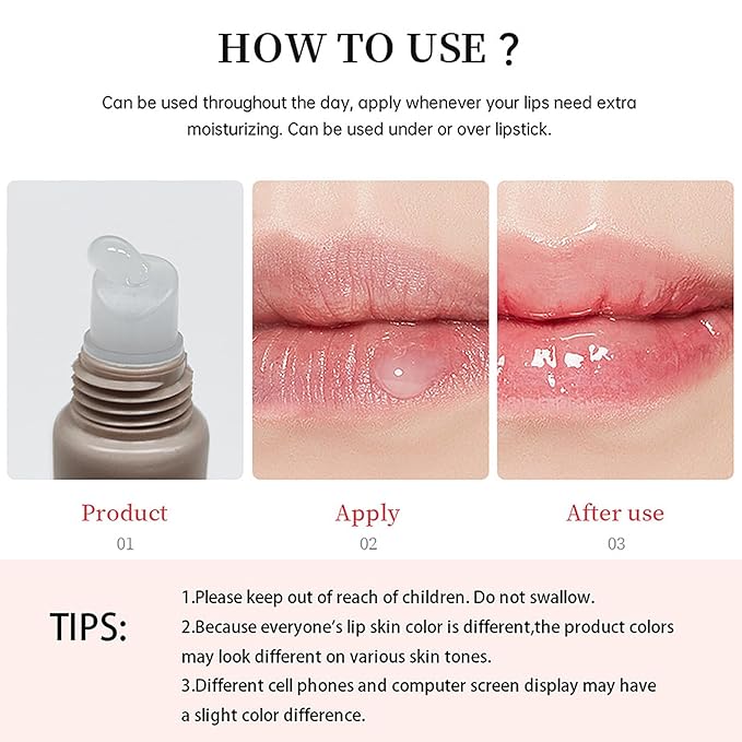 4 PCS Lip Glossy Butter Balm Set, Tinted Lip Balm Instant Moisture and Hydration Lip Gloss, Long Lasting Hydrating Glow Reviver Lip Care Oil, Christmas Makeup Gift for Women