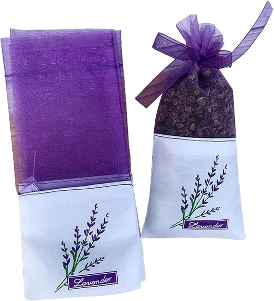 20Pcs Purple Empty Lavender Sachets Bags for Drawers and Wardrobes Closet Freshener Scents Dried Lavender Flower Sachets Home Fragrance