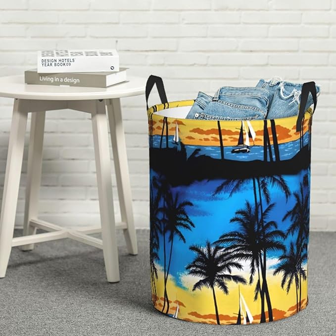 Laundry Basket Set Up Collapsible Large Capacity, Dirty Clothes Basket Durable Lightweight Hamper With Handles Ideal For Clothes,Toys Home OrganizationSize19.6in X 15.7,in63L