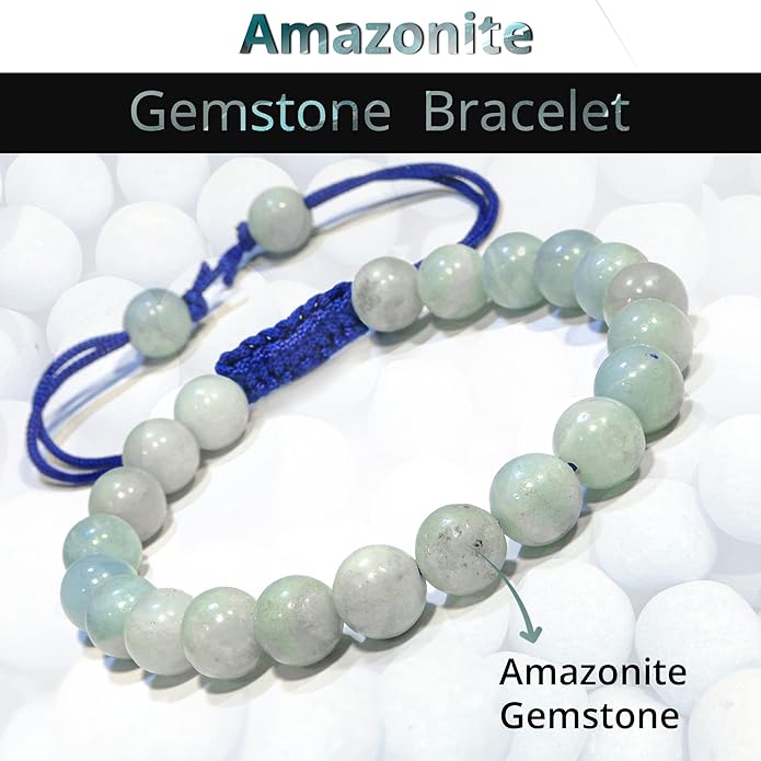 Energy Protection Crystal Handmade Adjustable Bead Bracelet Perfect for Men, Women’s Gift - Gemstone Healing Stretch Bracelet Pulsera Para Hombre Mujer Stocking Stuffer