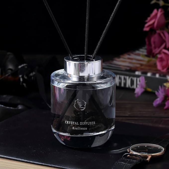 Reed Diffuser Set, Pretty Valley Home Diffuser 100Ml / 3.52 fl OZ Gift Box - Includes Reed Diffuser Sticks, Long Lasting Fragrance Oil and Glass Bottle for Office Living Room Decor (Resilience)