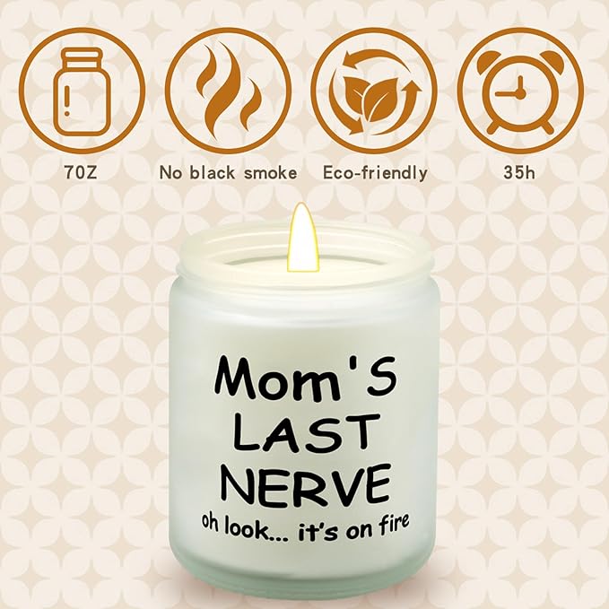 Lihome Gifts for Mom from Daughter & Son, Best Mom Birthday Gift, Mother’s Day, Thanksgiving, Christmas Present, Vanilla Coconut Scented Candle