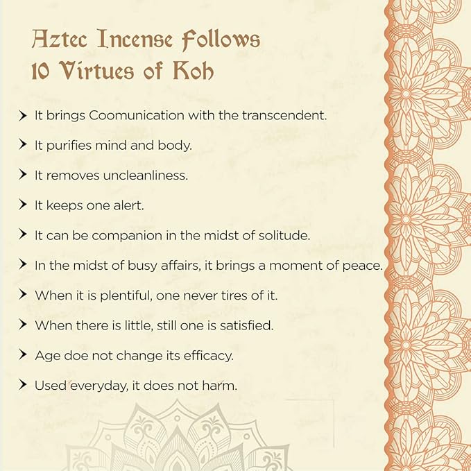 Soul Sticks Aztec Cinnamon Resin Incense Sticks, 90 Hrs Burn Time – 100% Natural, Hand-Rolled & Slow-Burning 6 Pcs| Artisan Blend for Yoga, Meditation, Relaxation, Aromatherapy (Cinnamon)