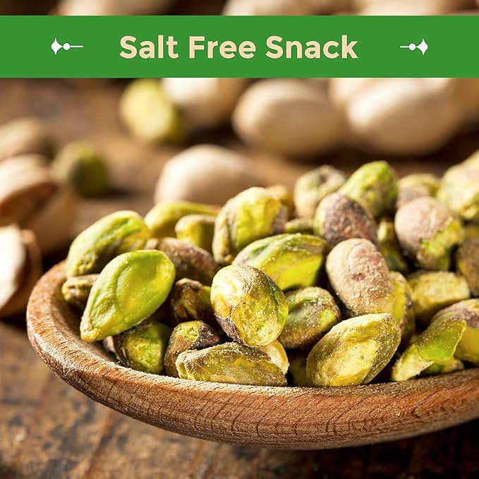 Sincerely Nuts Pistachios Roasted and Unsalted Kernels No Shell, No Salt Healthy Snacks for Kids and Adults Shelled Convenient Snack Low Sodium, Vegan, Kosher Gluten Free, 2 LB bag