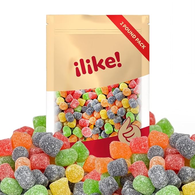 Gum Drops Jelly Candy | 2-Pound Bag | Assorted Fruit Flavors