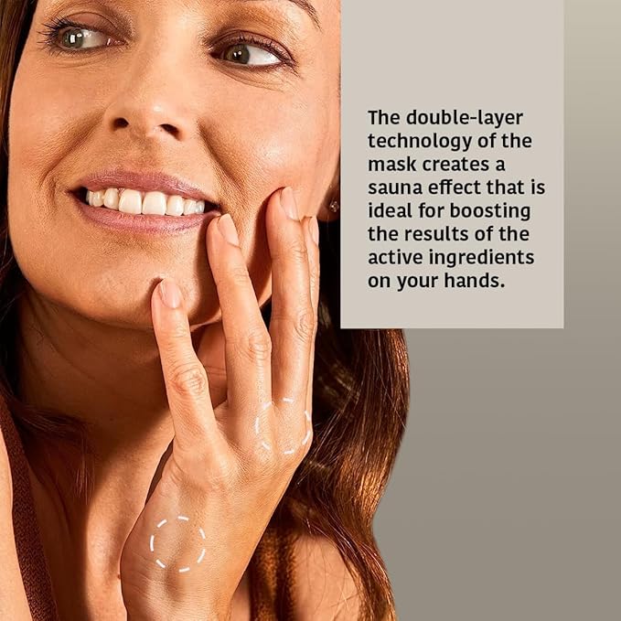 IROHA NATURE Anti-Aging Nourishing Hand Mask Gloves | 15 Pairs | Argan & Macadamia Oil | Intense Nutrition for Dry Hands | 93% Natural Ingredients | Vegan