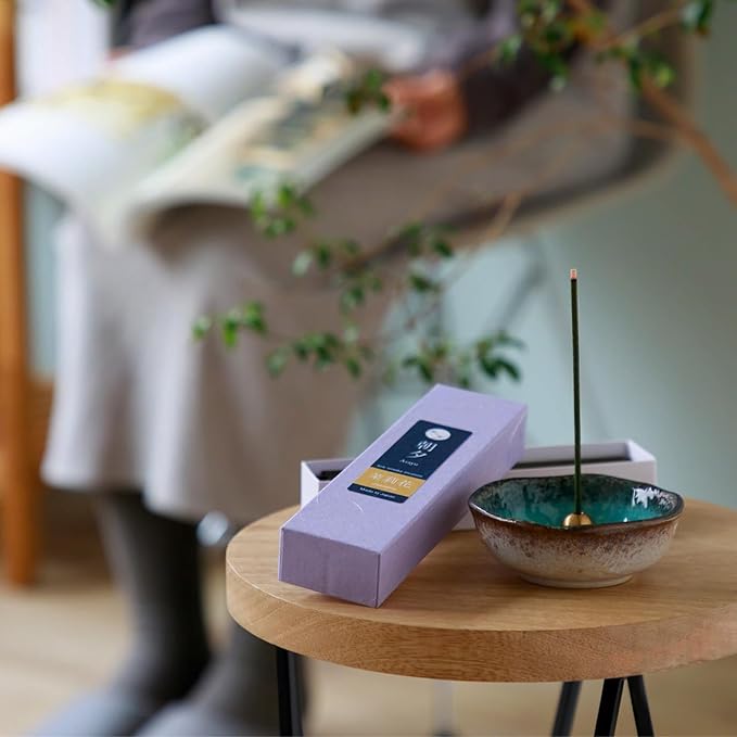 Asayu Japanese Low Smoke Jasmine Incense Sticks 20g Sample Size, 100% Made in Japan with Less Irritation, Non-Toxic Incense for Morning Energy, Yoga, Meditation or Mindfulness