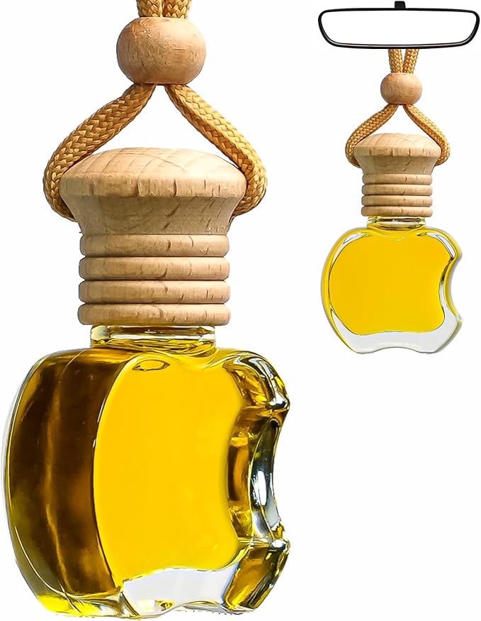 Kabod Citrus Orange Hanging Car Air Freshener | Essential Oil Diffuser | Natural Odor Eliminator | Fresh & Energizing Scent | Long-Lasting Fragrance | 10 ml