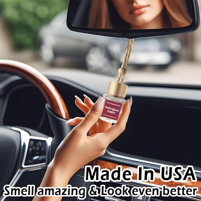 Car Air Freshener Hanging,Cute Air Diffuser for Car, Long Lasting Car Air Fresheners, Car Fresheners for Women, Made in USA (2 Pack)