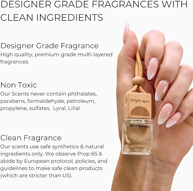 Bright Spot Surf Shack Car Fragrance - Premium Car Hanging Air Freshener, 120 Days Long-Lasting Fragrance for Auto and Home | Coconut & Woody | Coconut, Sandalwood| Non-Toxic, Cruelty-Free| 2 Pack