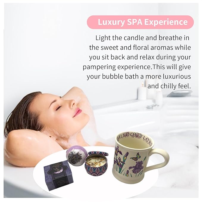 Spa Gift Baskets for Women,Luxury Self Care Gifts for Mom,Get Well Soon Gifts for Friend,Thank You Relaxing Box Gifts for Women 20th,30th,40th,50th,60th 70th 75th Birthday,Anniversary