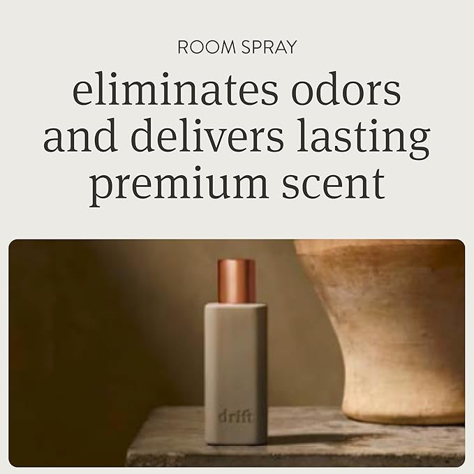 Drift Amber Scented Room Spray - Air Freshener - Clean Fragrance Oils - Premium Scent - Room Air Freshener - Air Fresheners For Home - 2.0 oz