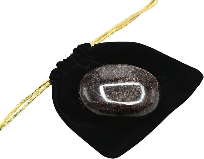 Amazing Gemstone Garnet Crystals and Healing Stones - Large Palm Stone Crystals Piedra - Crystal for Good Luck, Balanced Positive Energy, Meditation - Unique Stocking Stuffers Gifts for Women, Men