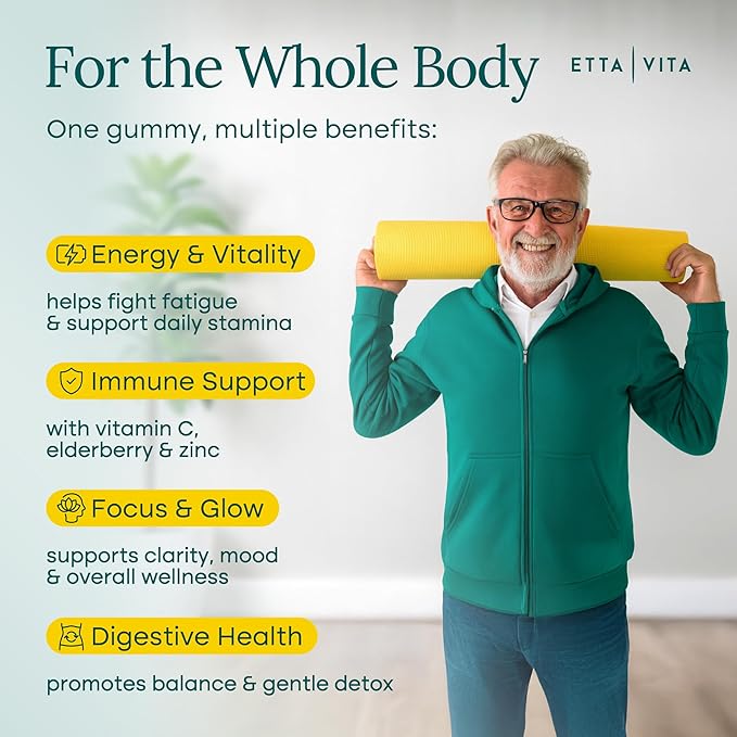 Everyday Debloat & Detox Sugar-Free Fruits and Veggies Gummies - Energy Support with Superfood Fruit and Vegetable Supplement (120 Chews) Cruelty-Free, Vegan, Gluten-Free, Fruit and Vegetable Vitamin