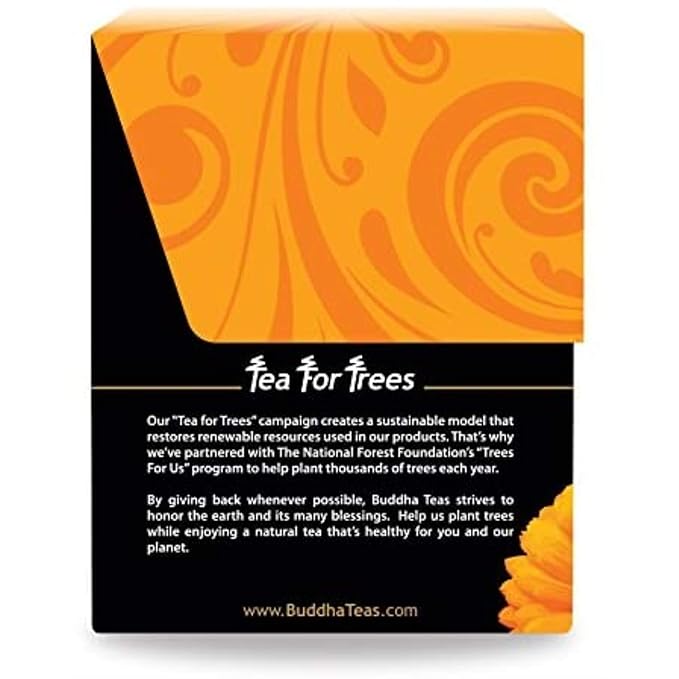 Buddha Teas Organic Calendula Flower Tea - OU Kosher, USDA Organic, CCOF, 18 Bleach-Free Tea Bags