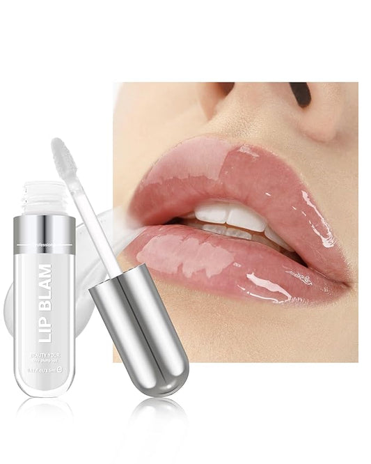 Clear Lip Gloss Oil, Transparent Hydrating Lip Tint Stain, Sheer Lip Treatment Moisturizer, Moisturizing Lip Tint Balm Lipstick Lipgloss, Glow Reviver Lip Care Oil, Christmas Makeup Gift for Women-02