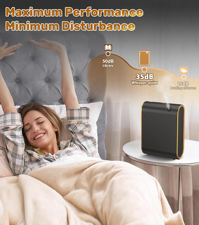 Essential Oil Diffuser for Home, Bluetooth Smart Scent Diffuser, Waterless Aromatherapy Diffuser, 1500 ft² Cold Air Hotel Collection Diffuser, Aroma Diffuser for Home, Hotel, Spa, Office