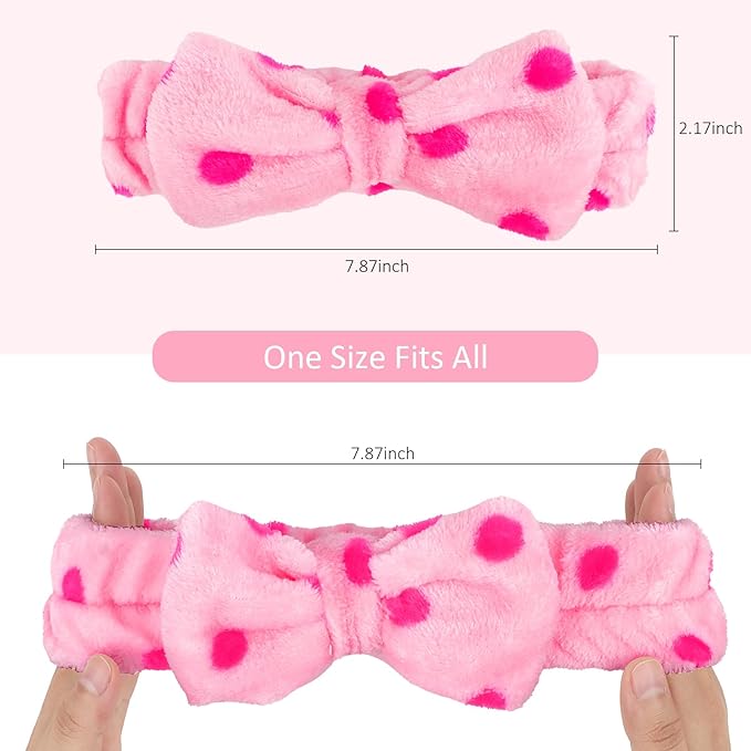 10 Pack Skincare Headbands Set for Women Girls Spa Headband for Washing Face Bulk Sleepover Party Supplies for Teen Girl Cute Bow Headbands for Washing Face Makeup