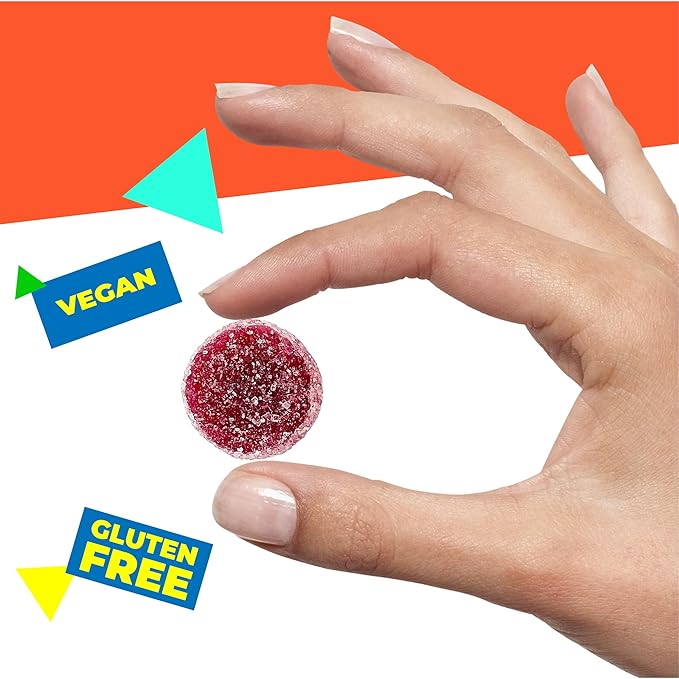 Bonelle Italian Fruit Jelly Candy | 1 Pound Bag | Vegan Dye Free Candy Individually Wrapped | Lemon, Strawberry, Orange, Blackberry | Naturally Flavored