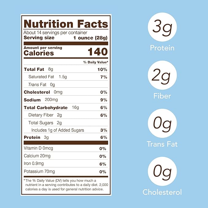 FERIDIES Five O'clock Crunch Honey Cheddar Snack Mix with Premium Virginia Peanuts, 14 Ounce (Pack of 1) Honey Cheddar Mix