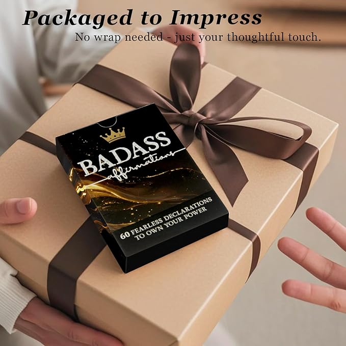 60 Affirmation Cards for Badass, Daily Motivational and Inspirational Gifts for Women, Sister, Best Friend, for Self Care, Love and Empowerment, Cards for Women
