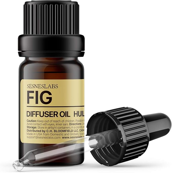 Fig Diffuser Oil, Niche Scent, Fig Leaves, Coco, Cedar, Sandalwood Essential Oils Blend for Ultrasonic Diffuser Scent Projects(.33 oz/10 ml)