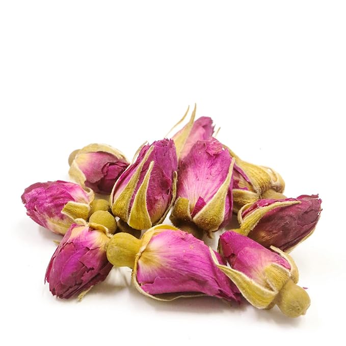 Jarteela - Premium Dried Rose Buds - 5oz/142g - Natural Food-grade Red Rosebud Flowers Bulk - Non-GMO - Caffeine-free - Perfect For Tea, Baking, DIY Candle/Soap (Pack of 2)